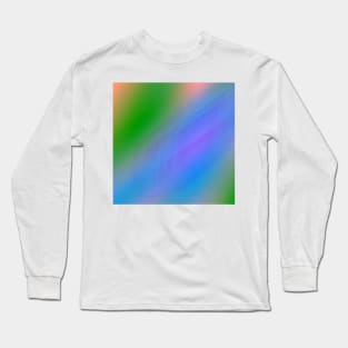 blue green orange abstract texture background pattern Long Sleeve T-Shirt